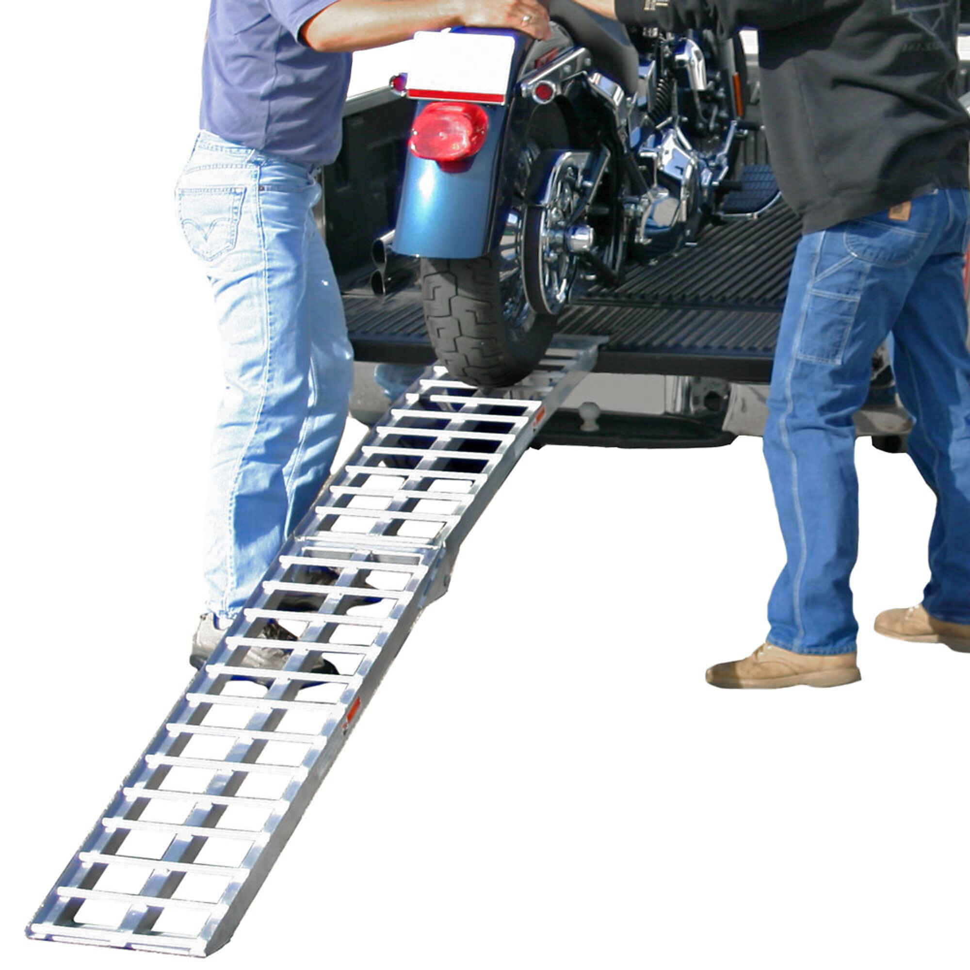 Black Widow, Alum. Folding Arched Runner Moto Ramp, Max. Ramp Length 89 in, Surface Width 11.25 in, Capacity 1500 lb, Model# AF-9012-HD
